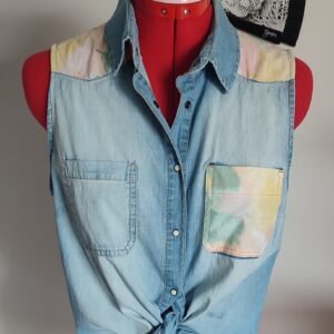 Chemise en jean sans manche
