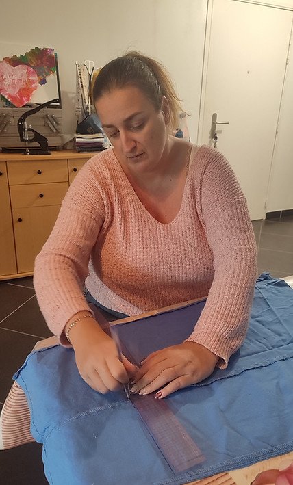 Traçage de tissu avant découpe