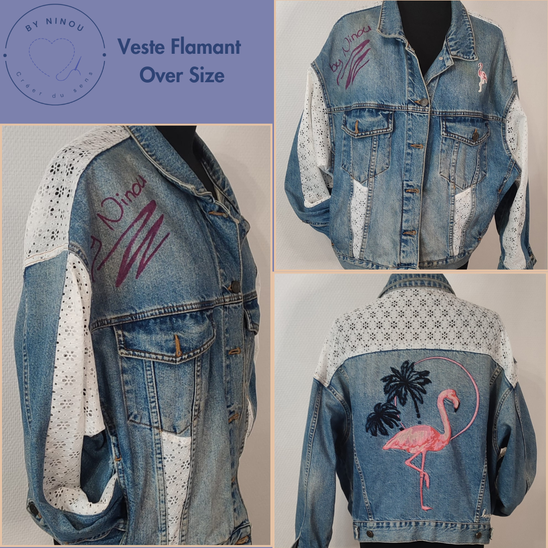 Veste flamant rose